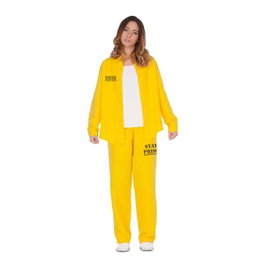 My Other Me Déguisement Adulte Prisonnière Jaune Taille M-L