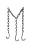 Accessoire de costumes My Other Me 180 X 55 X 5 cm Chaînes Boucher Gris PVC (12)