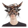 My Other Me Masque Steampunk avec cornes multicolores