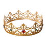 My Other Me - Couronne Roi Mage en métal doré, taille unique pour adulte, versions langue: espagnol, anglais, français, italien, portugais, allemand