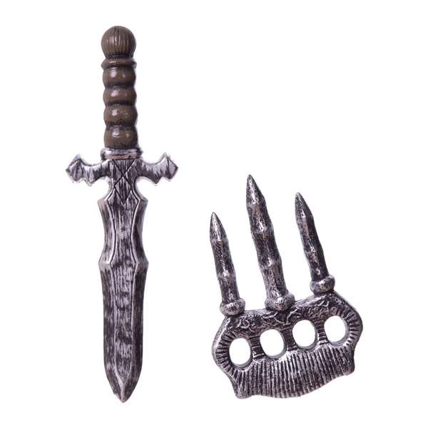 My Other Me - Conjunto de armas tenebrosas - Puñal et griffe - Ensemble d'armes en PVC pour cosplay et déguisement (33 x 10 cm et 20 x 13 cm) My Other Me - Conjunto de armas tenebrosas - Puñal et griffe - Ensemble d'armes en PVC pour cosplay et déguisement (33 x 10 cm et 20 x 13 cm)