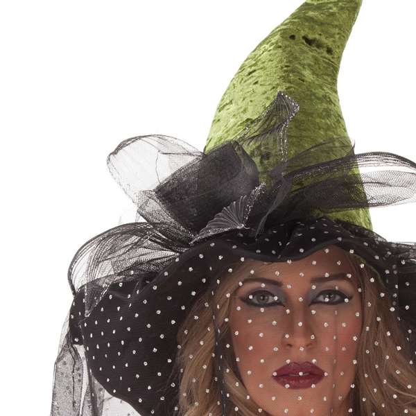 My Other Me - Sombrero bruja 59 cm - Déguisement chapeau de sorcière pour enfants - Multicolore - Polyester 100% - Langues: espagnol, anglais, français, italien, portugais, allemand