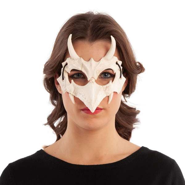 My Other Me - Masque 1/2 Visage Taille Unique - Blanc