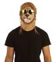 My Other Me Demi-masque Smoking Lion avec lunettes en latex taille M