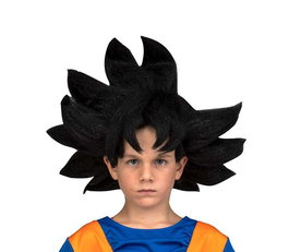 My Other Me - Peluca Goku Infantil - Perruque déguisement enfant Dragon Ball Z pour fille et garçon de 3 ans et plus