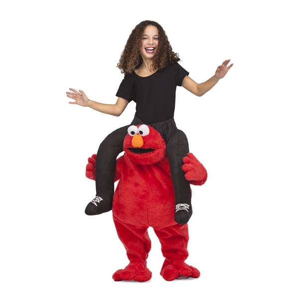 My Other Me - Costume d'enfant Elmo à porter sur les épaules - Taille unique - Rouge - 100% Polyester - Langues: espagnol, anglais, français, italien, portugais, allemand