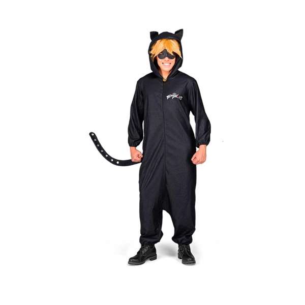 My Other Me Cat Noir Pyjamas Déguisement S - Taille S, 100% Polyester, Langues: Espagnol, Anglais, Français, Italien, Portugais, Allemand, Recommandé 12-14 ans