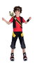 My Other Me Déguisement Zak Storm 7-9 Ans (Épée, Perruque, Diadème, Bracelet, Bandoulière, Veste-Chandail, Pantalon et Cache-Bottes) - Rouge