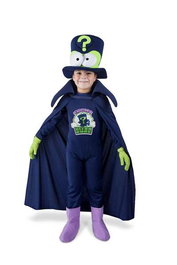 My Other Me - Déguisement Enigma avec chapeau, singe, cape, gants et couvre-chaussures pour enfant - Taille 4-5 ans