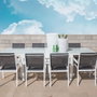 BigBuy Home Table extensible Thais 80 x 80 x 74 cm Aluminium