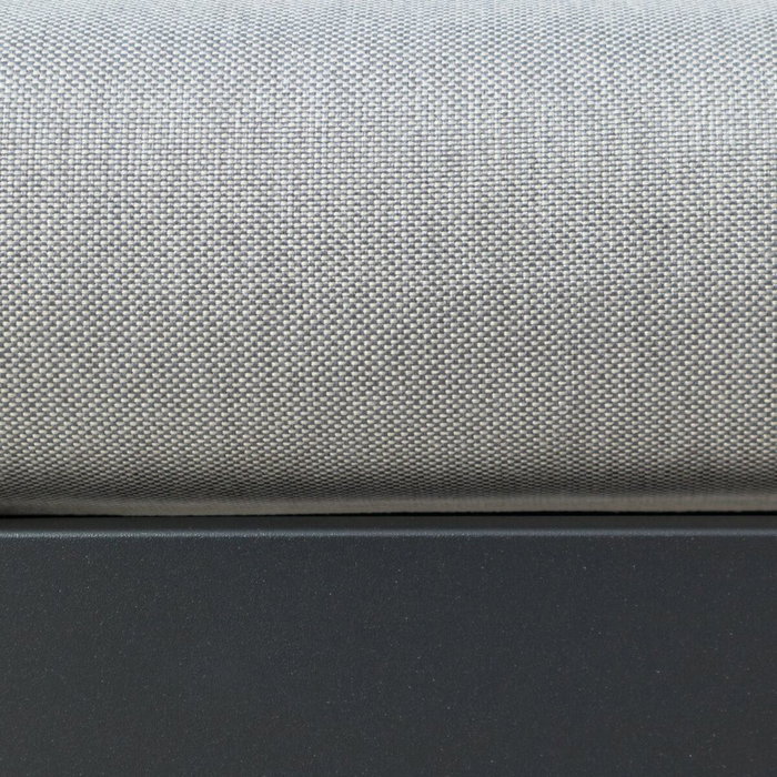 Canapé de jardin Agnes Graphite 224 x 224 x 65,5 cm Coin