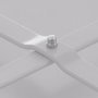 Table d'appoint Marzia 60 x 60 x 42 cm Acier Blanc