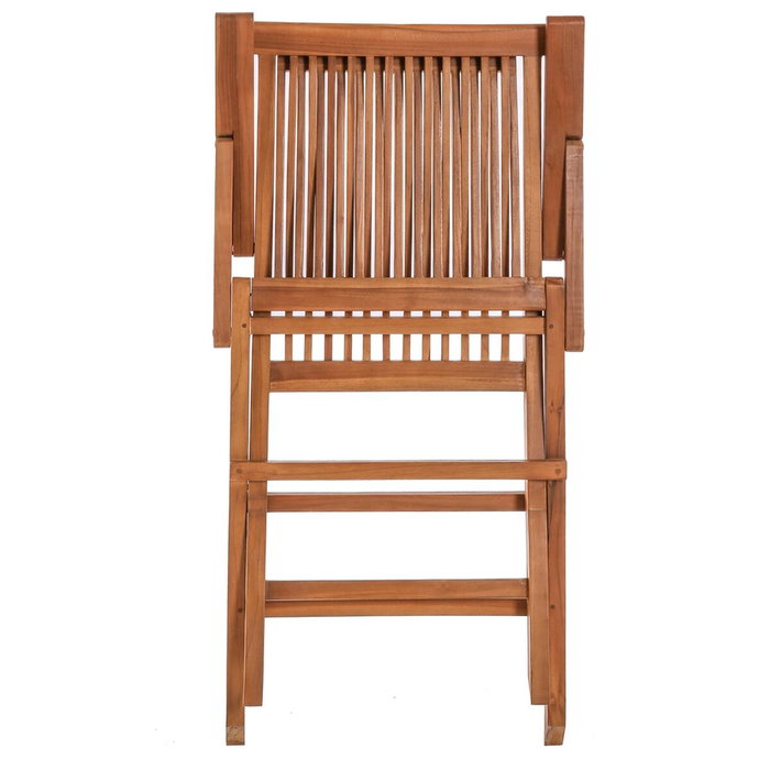 BigBuy Home Chaise de jardin Kayla Naturel bois de teck