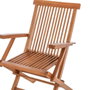 BigBuy Home Chaise de jardin Kayla Naturel bois de teck