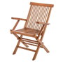 BigBuy Home Chaise de jardin Kayla Naturel bois de teck