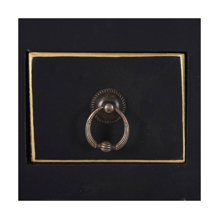 Meuble d'Entrée ORIENTE Noir Doré 95 x 26 x 90 cm