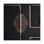 Meuble d'Entrée ORIENTE Noir Doré 63 x 26 x 80 cm