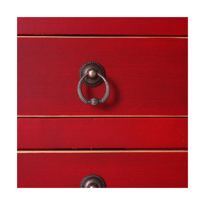 BigBuy Home Meuble d'Entrée ORIENTE Rouge Doré