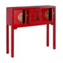 BigBuy Home Meuble d'Entrée ORIENTE Rouge Doré