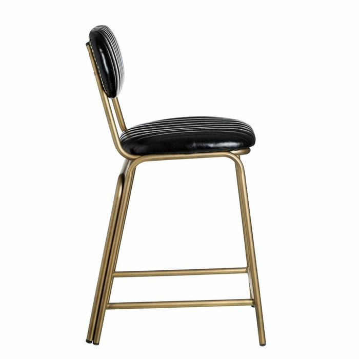 BigBuy Home Tabouret Noir et Doré
