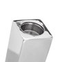 BigBuy Home Bougeoir Métal Argent 9 x 9 x 15 cm