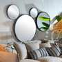 BigBuy Home Miroir mural Noir 40 x 2,8 x 40 cm