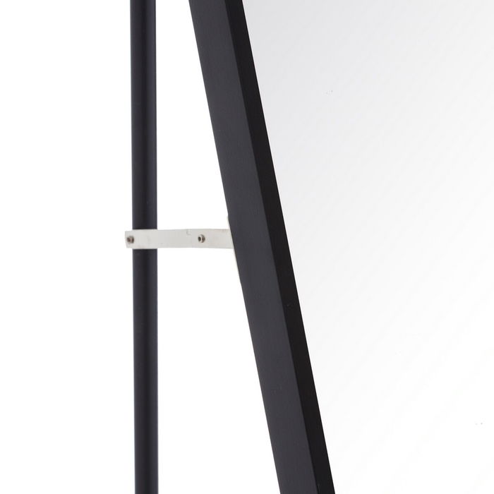 Miroir sur pied Noir Aluminium Verre 35 x 2,5 x 151 cm