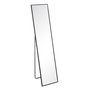 Miroir sur pied Noir Aluminium Verre 35 x 2,5 x 151 cm