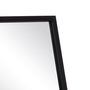 Miroir sur pied Noir Aluminium Verre 35 x 2,5 x 151 cm