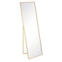 Miroir sur pied Doré Aluminium Verre 50 x 2,5 x 160 cm