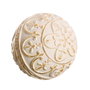 BigBuy Home Balles Décoration Doré Blanc 10 x 10 x 10 cm (8 Unités)