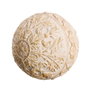 BigBuy Home Balles Décoration Doré Blanc 10 x 10 x 10 cm (8 Unités)