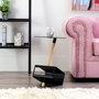 BigBuy Home Table d'appoint Naturel Noir Métal Bois