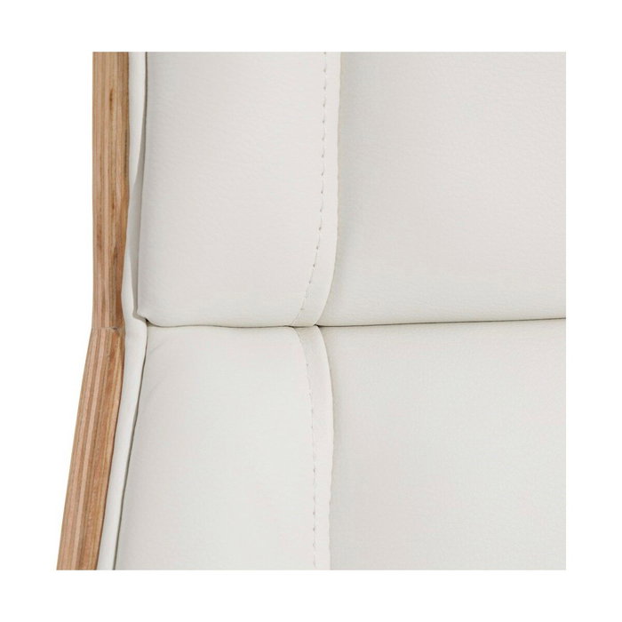 BigBuy Home Fauteuil Blanc Naturel en Polyuréthane
