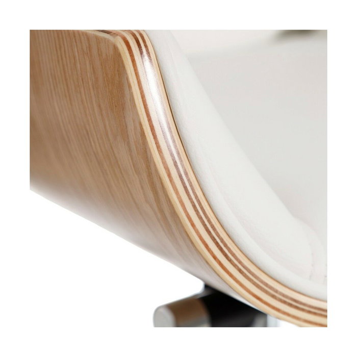 BigBuy Home Fauteuil Blanc Naturel en Polyuréthane