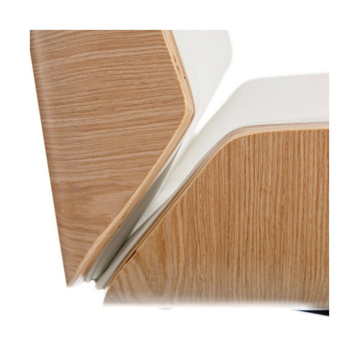 BigBuy Home Fauteuil Blanc Naturel en Polyuréthane
