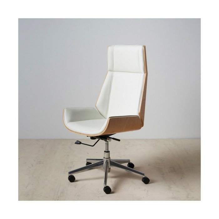 BigBuy Home Fauteuil Blanc Naturel en Polyuréthane