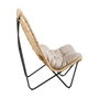 BigBuy Home Fauteuil en Fibre naturelle Noir et Naturel