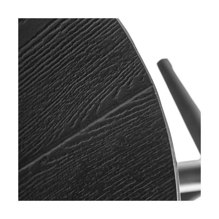 BigBuy Home Table d'appoint circulaire Noir Aluminium