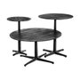 BigBuy Home Table d'appoint circulaire Noir Aluminium
