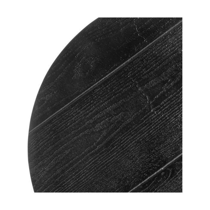 BigBuy Home Table d'appoint circulaire Noir Aluminium