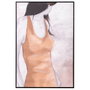 BigBuy Home Toile Femme 82,5 x 4,3 x 122,5 cm Noir
