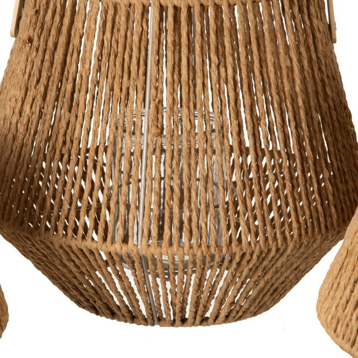 Lanterne 33 x 33 x 27 cm Bougeoir Naturel Fibre naturelle Lanterne 33 x 33 x 27 cm Bougeoir Naturel Fibre naturelle