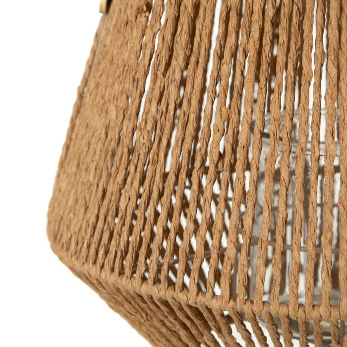 Lanterne 33 x 33 x 27 cm Bougeoir Naturel Fibre naturelle Lanterne 33 x 33 x 27 cm Bougeoir Naturel Fibre naturelle