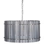BigBuy Home Suspension Verre Métal Argent 76 x 76 x 39 cm