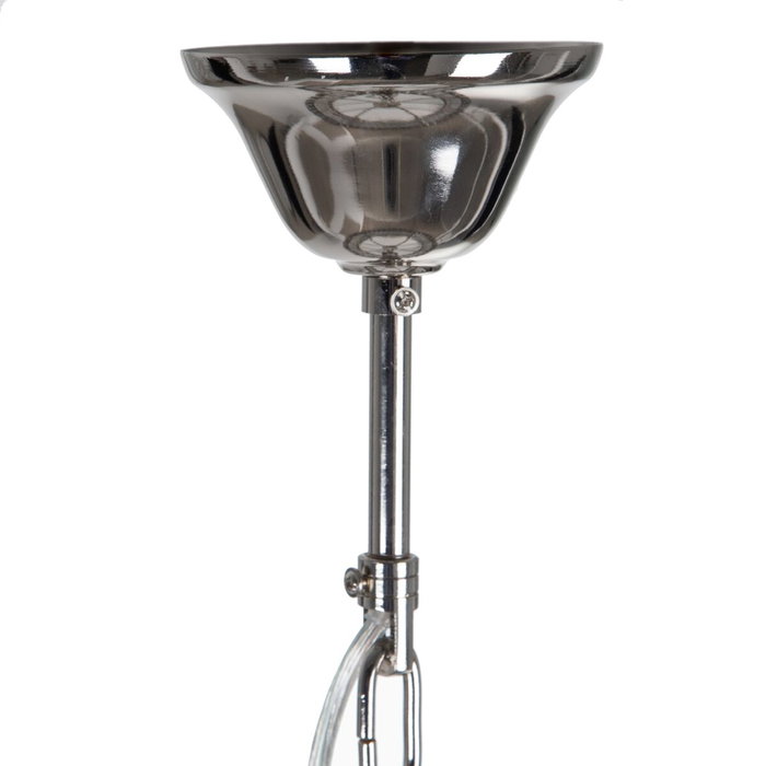 BigBuy Home Suspension Verre Métal Argent 58 x 58 x 44 cm