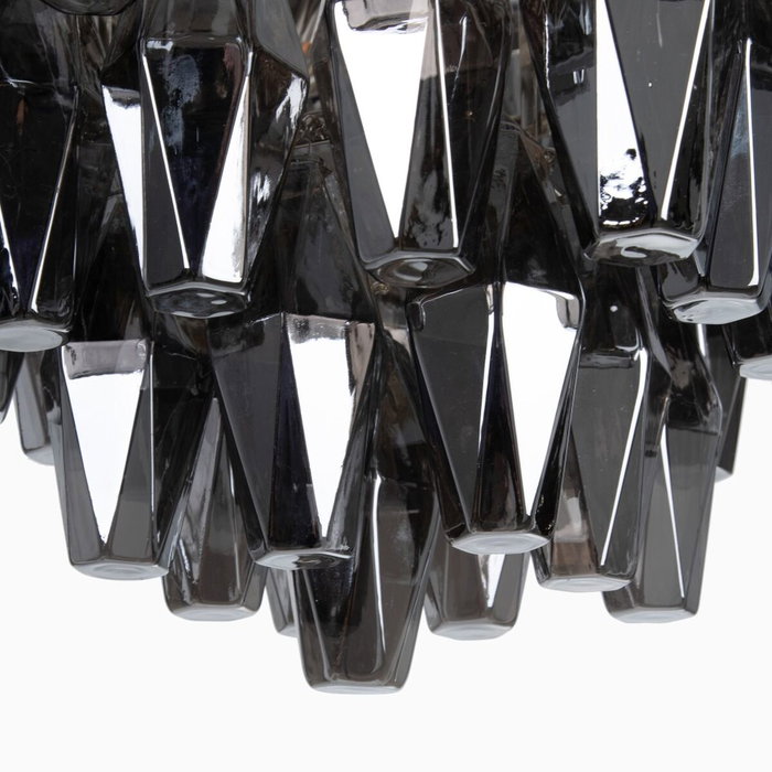 BigBuy Home Suspension Verre Métal Argent 58 x 58 x 44 cm