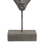 BigBuy Home Figurine Décorative Masque Gris