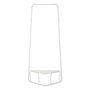 Porte-manteau 81 x 38 x 182 cm Métal Blanc