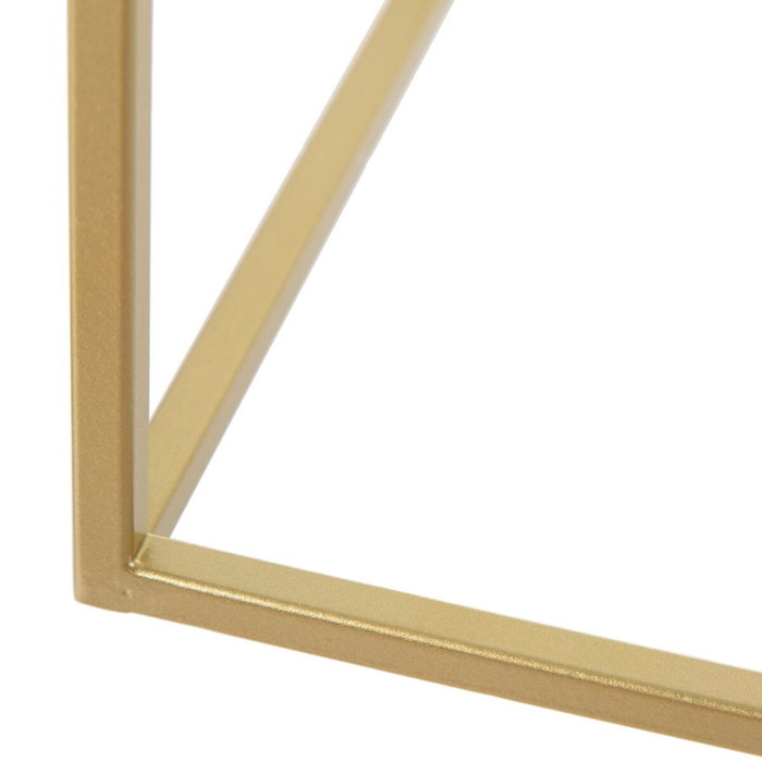 BigBuy Home Suspension 45 x 20 x 20 cm Verre Doré Métal Blanc